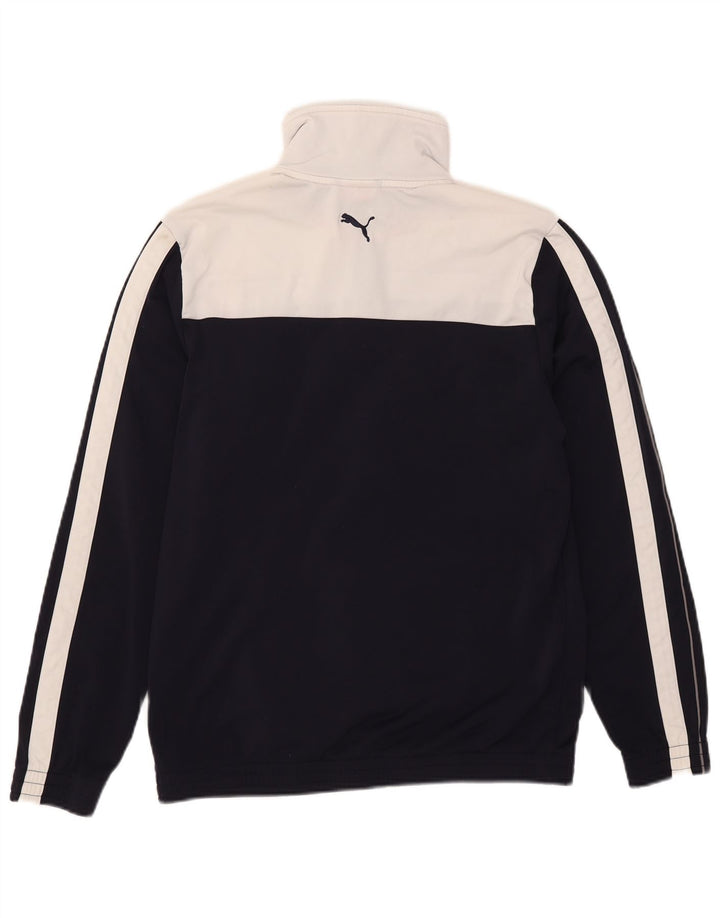 Puma Veste de Survêtement Homme Bleu Marine Moyen Polyester Colorblock