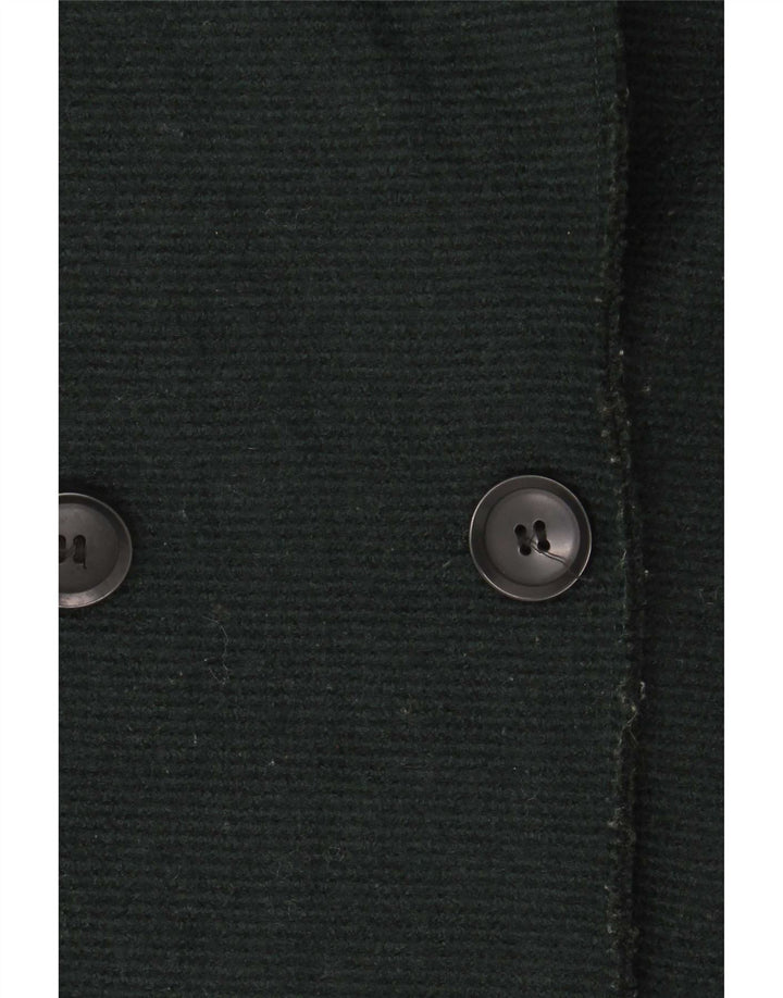 Zara Womens Oversized Double Breasted Coat UK 10 Small Green
