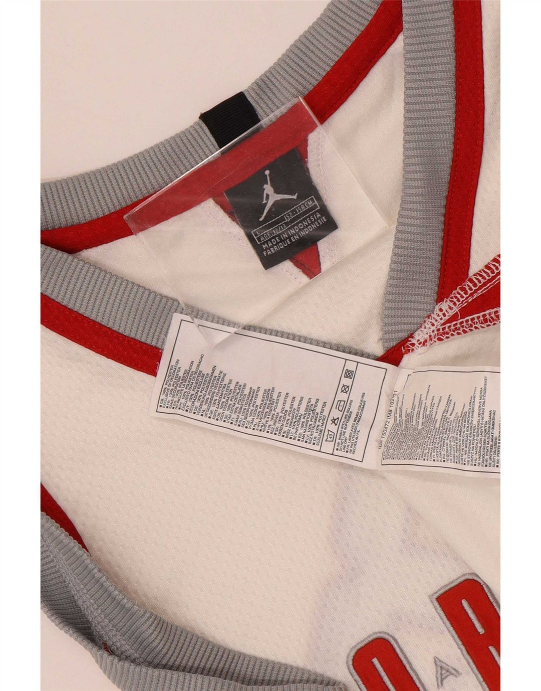 Jordan Débardeur graphique pour garçon 12-13 ans Grand Blanc Colorblock Polyester