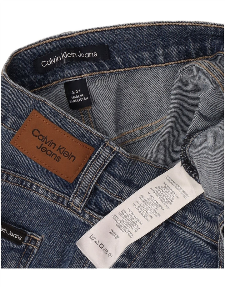 Calvin Klein Short en jean pour femme US 4 Small W27 Bleu Coton