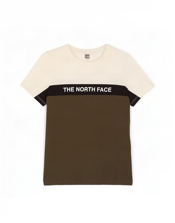 The North Face T-shirt graphique pour garçon 11-12 ans Large Kaki Colourblock