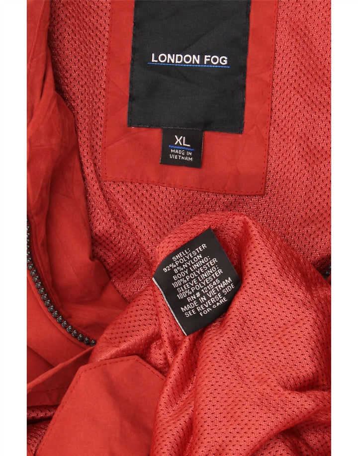 LONDON FOG Veste Bomber Homme UK 42 XL Rouge Polyester
