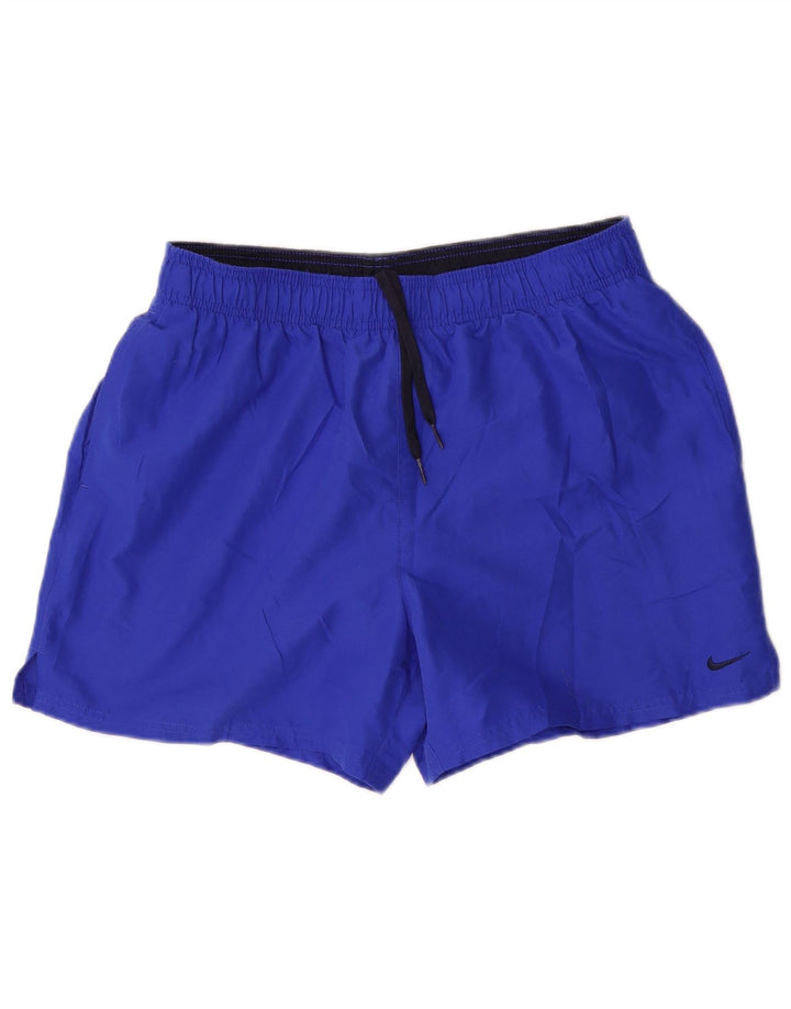 Short de sport Nike pour hommes, grand, bleu, polyester