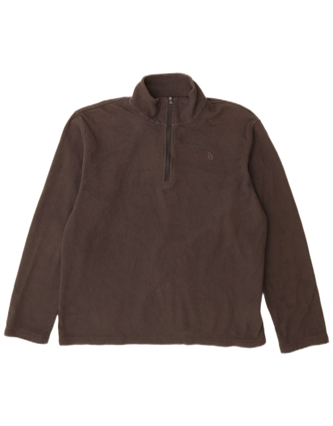 THE NORTH FACE Pull Polaire Col Zippé Homme Gris Moyen Polyester