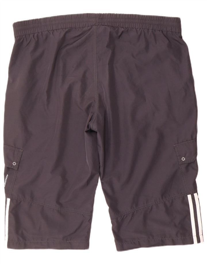 Adidas Short de sport pour femme UK 22 2XL Gris Polyester