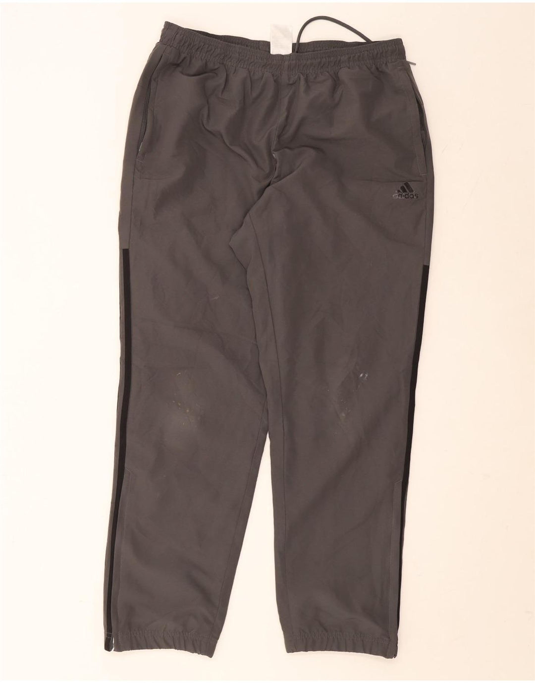 Adidas Pantalon de survêtement pour homme Pantalon de jogging Large Gris Polyester