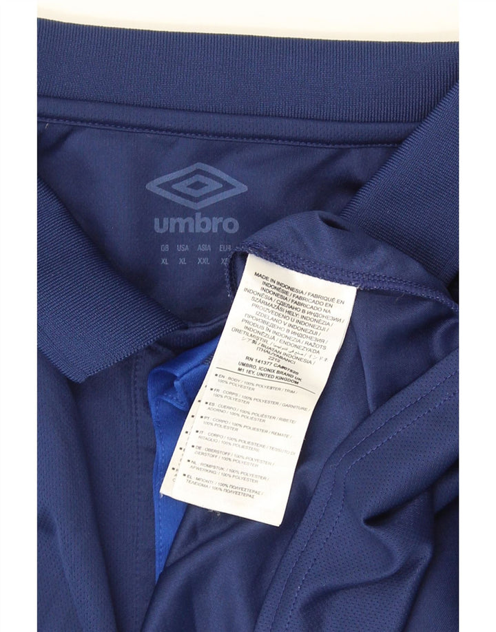 Umbro Polo Homme XL Bleu Marine Polyester