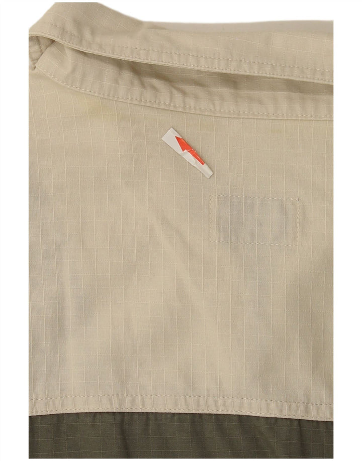 Jacques Lorant Chemise Pull à Manches Courtes Homme Kaki Moyen Colourblock