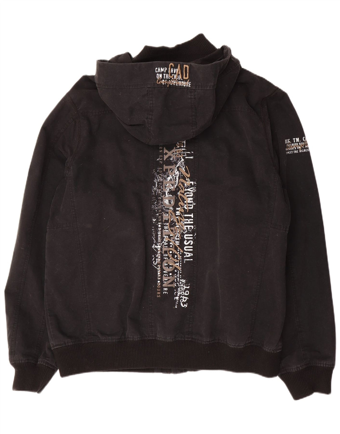 Veste Bomber Homme Camp David UK 42 XL Noir Coton