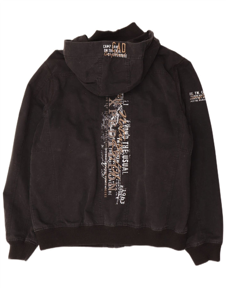 Veste Bomber Homme Camp David UK 42 XL Noir Coton