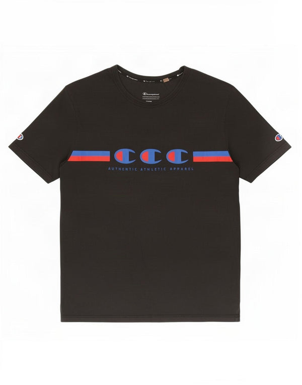 Champion T-Shirt Graphique Homme Grand Noir Coton