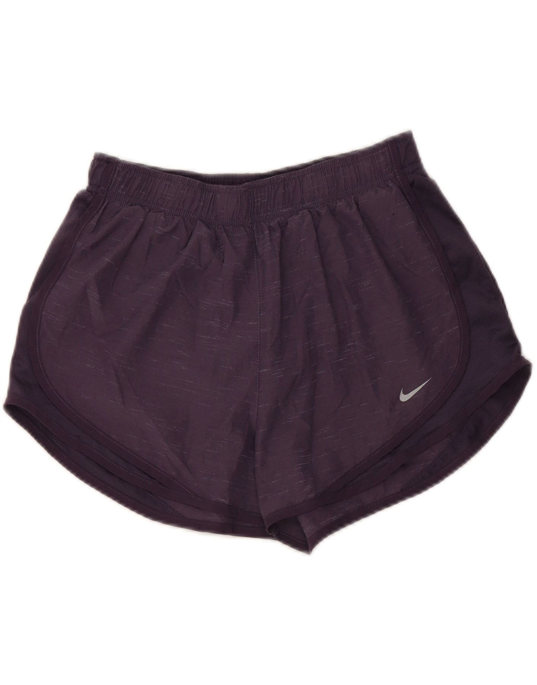 NIKE Short de sport Dri Fit pour femme UK 14 Polyester moucheté violet moyen