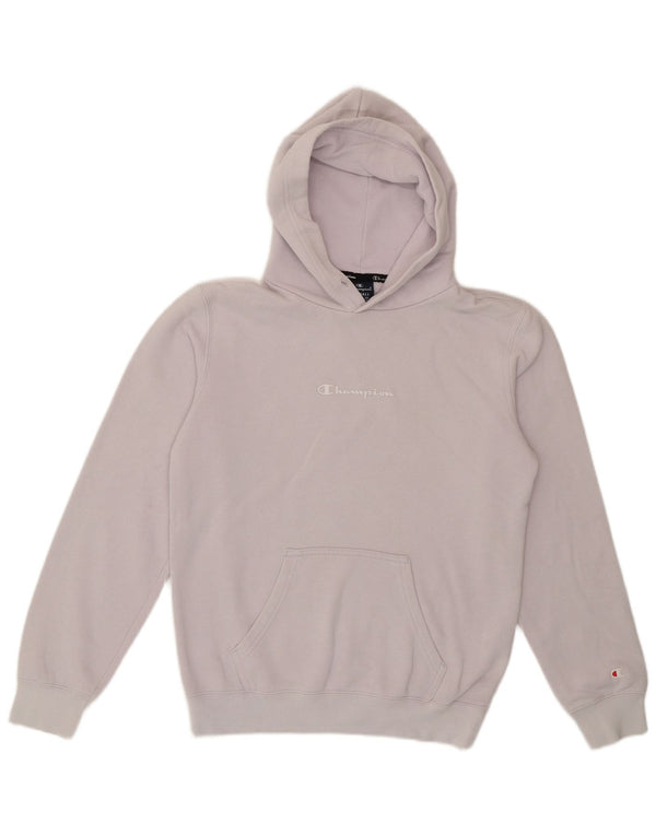 Champion Pull à capuche surdimensionné graphique pour femme UK 6 XS Violet Coton