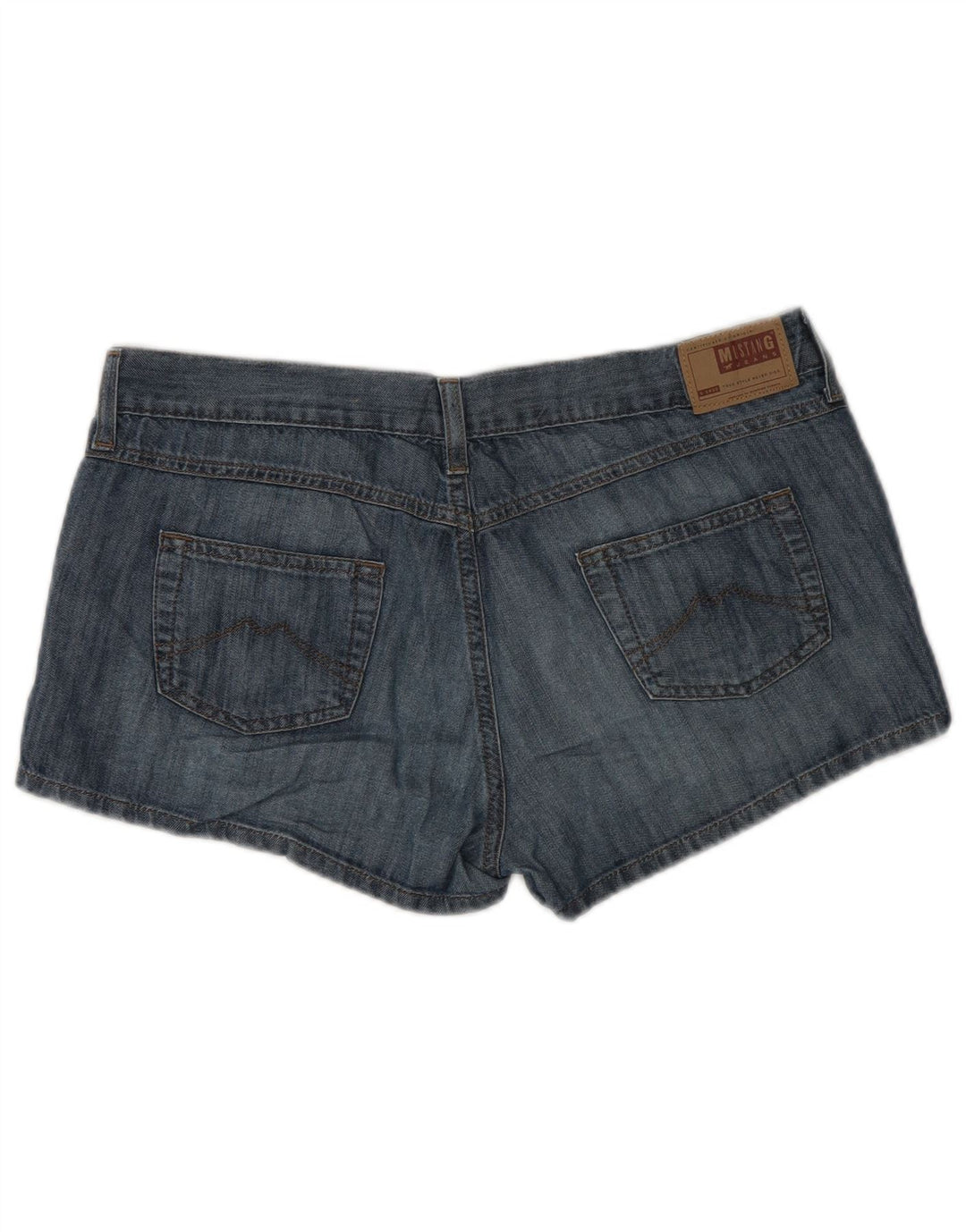 MUSTANG Short en Jean Femme W31 Coton Bleu Moyen