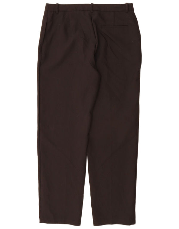 Marks & Spencer Womens High Waist Chino Trousers UK 16 Large W34 L32 Black