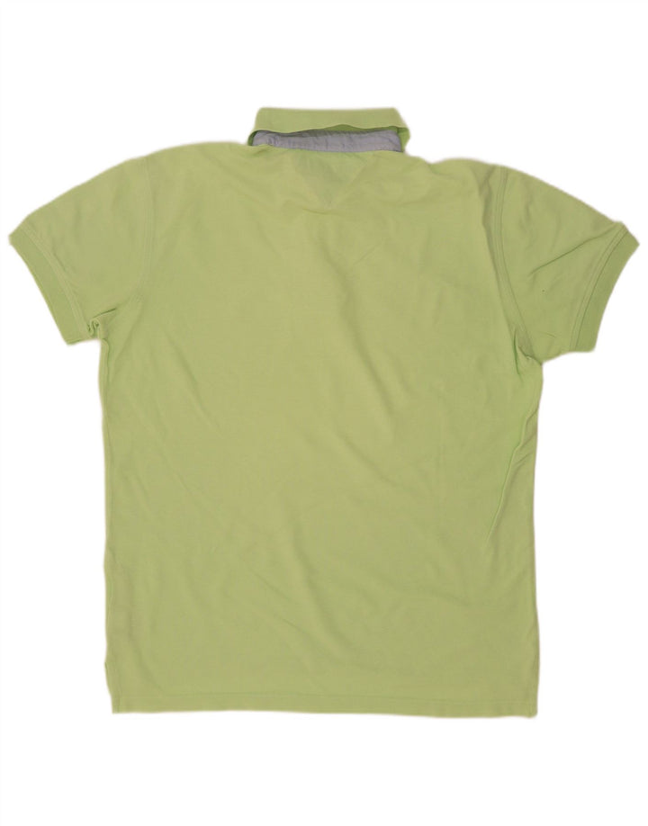 Tommy Hilfiger Polo Homme Vert Moyen Coton