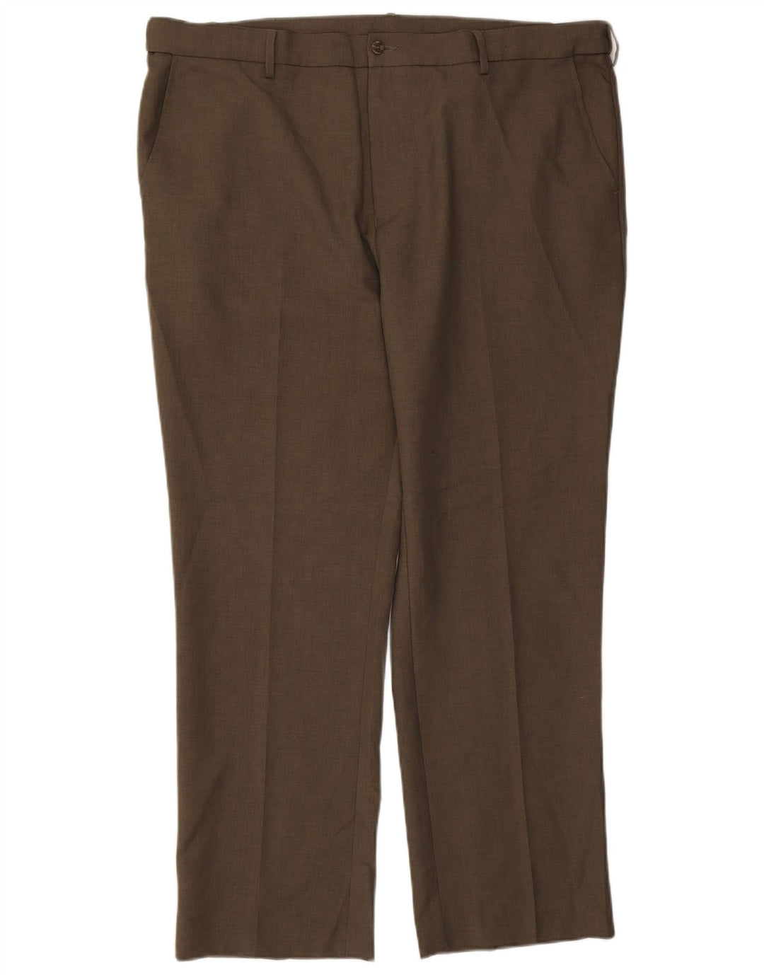 Farah Pantalon Chino Droit Homme W44 L31 Kaki Polyester