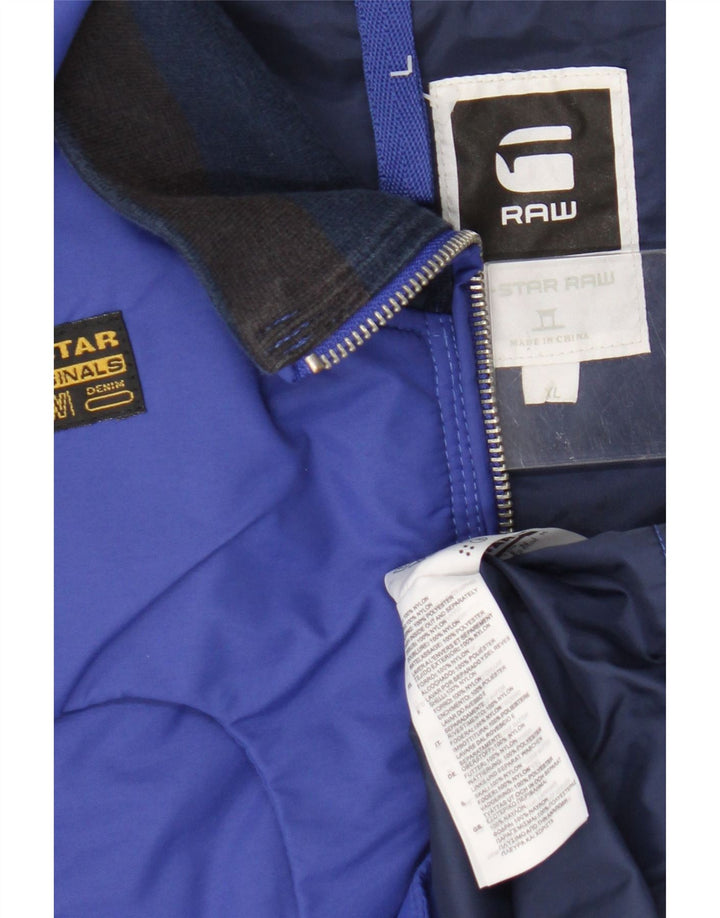 G-Star Veste coupe-vent pour homme UK 42 XL Bleu Nylon