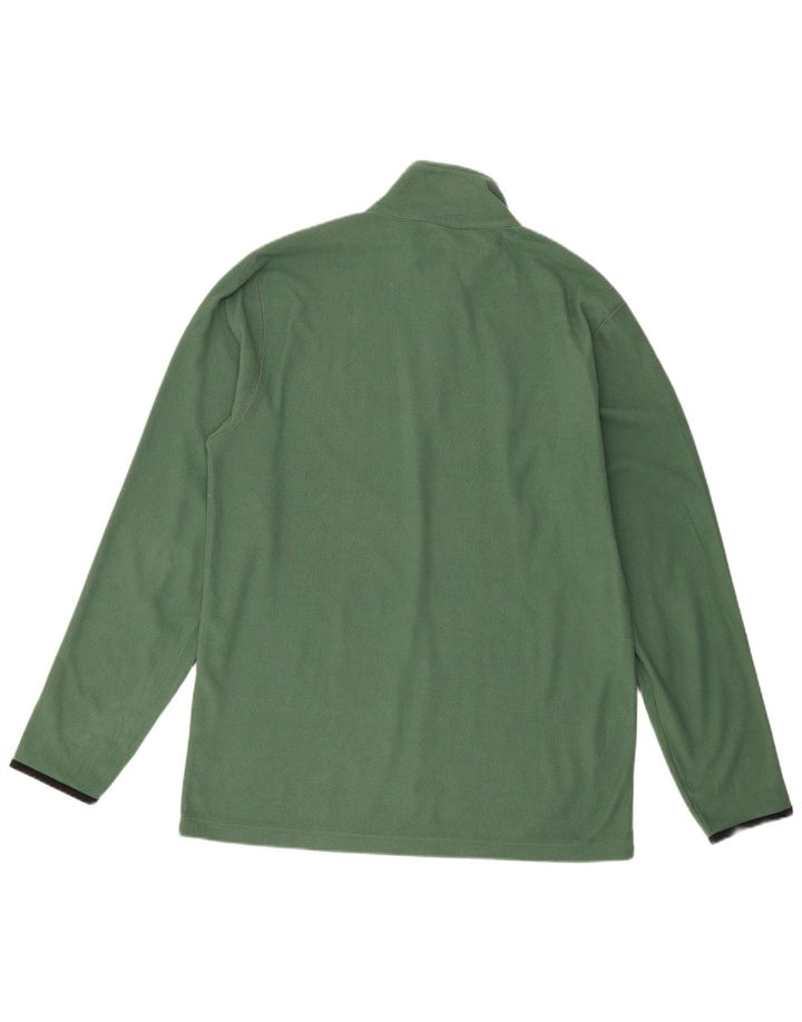 Champion Pull polaire à col zippé pour homme 2XL Vert Polyester