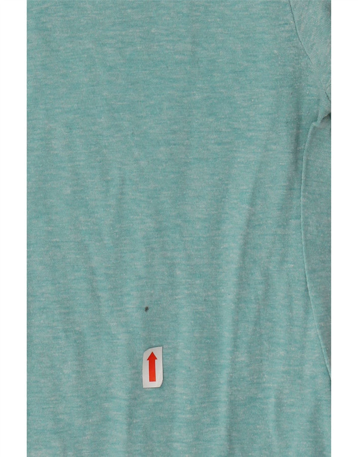 HURLEY T-shirt graphique coupe premium pour hommes, petit coton moucheté turquoise