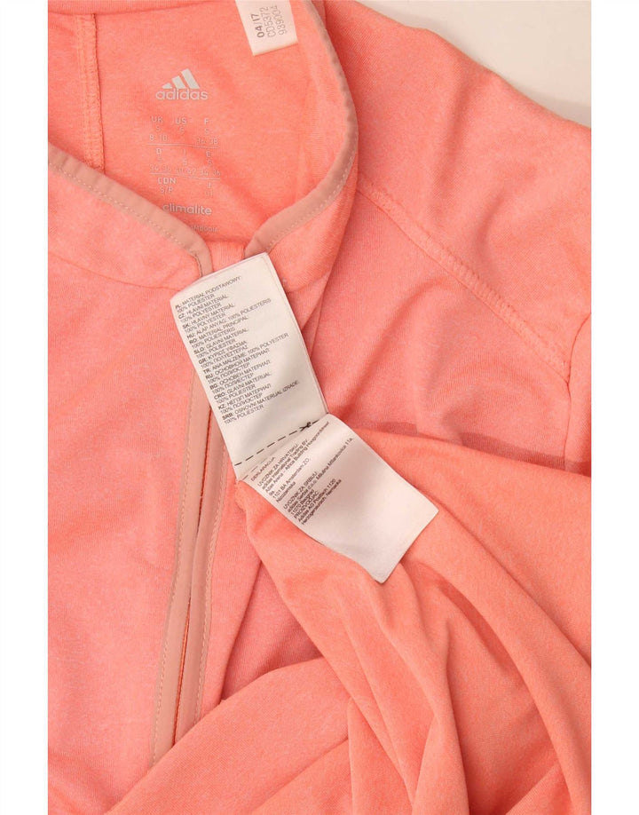 Adidas Climalite Top à manches longues pour femme UK 8/10 Petit Rose Polyester