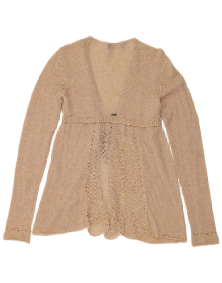 LIU JO Cardigan à nouer sur le devant pour femme IT 42 Beige moyen Polyamide