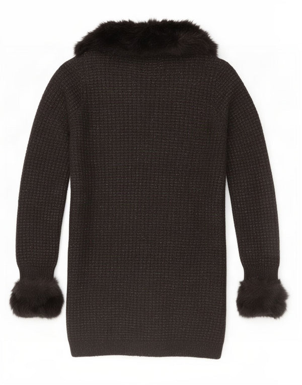 Marks & Spencer Pull cardigan long Per Una pour femme Noir moyen UK 14