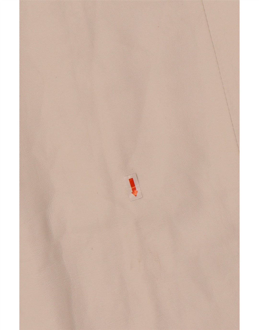 jupe en cuir femme vintage IT 48 XL W32 Blanc