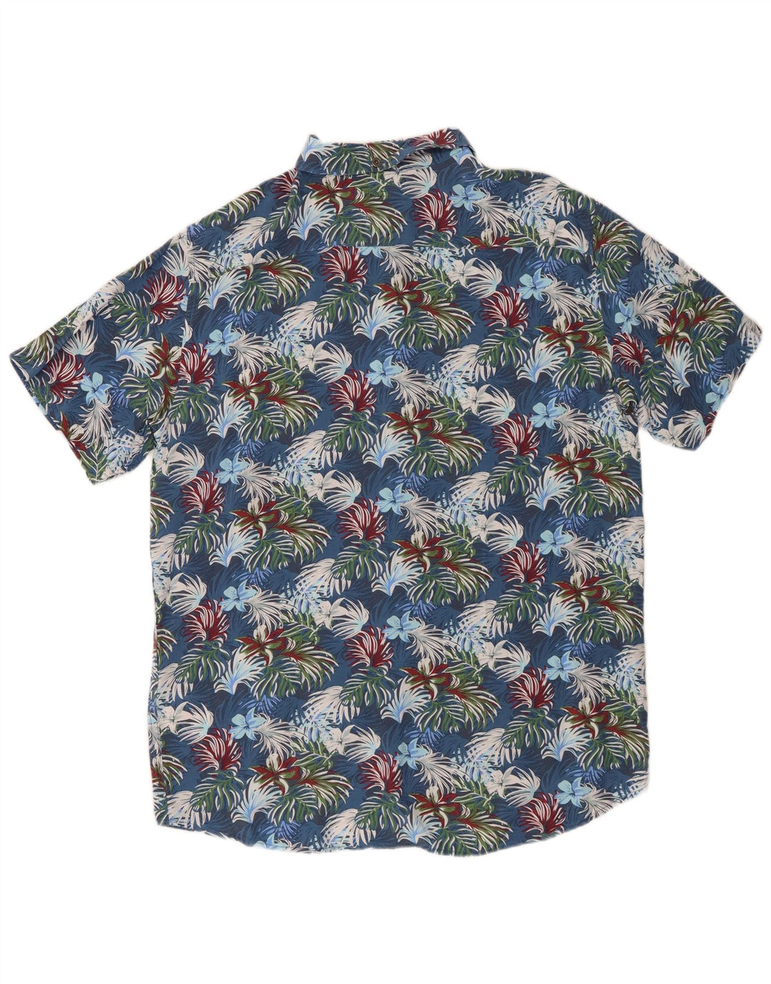 Mistral Chemise à Manches Courtes Homme IT 48 Bleu Moyen Floral Viscose