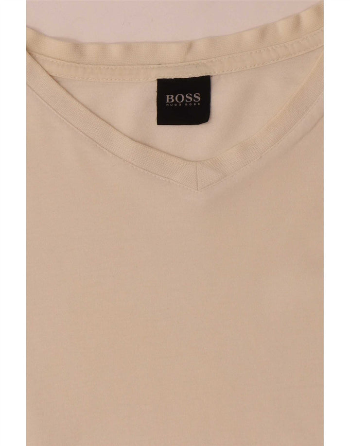 Hugo Boss Homme T-Shirt Top XL Blanc Coton