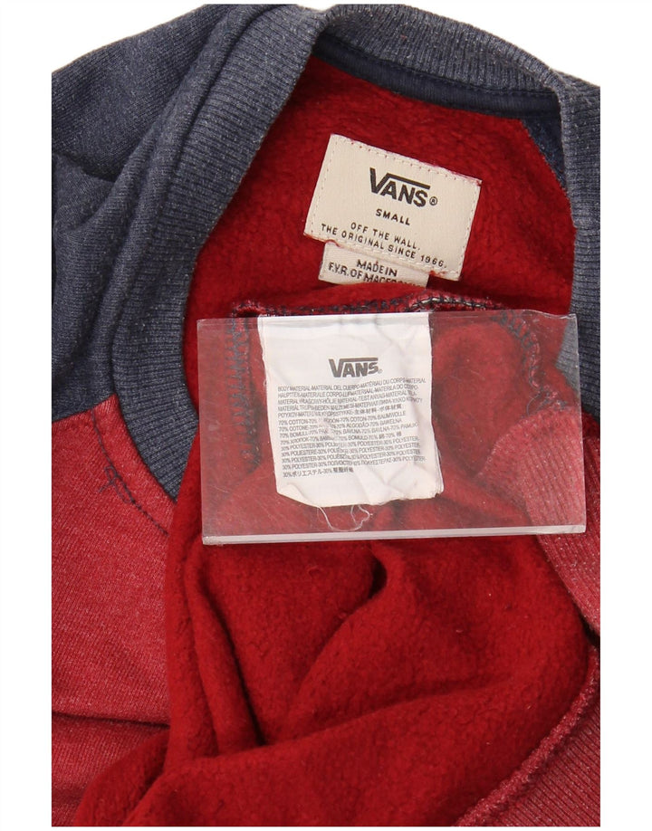 VANS Sweat-shirt pour hommes en coton color block petit rouge