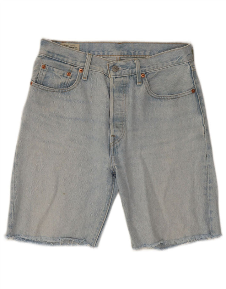 LEVI'S Short en Jean 501 Homme W28 Bleu Moyen Coton