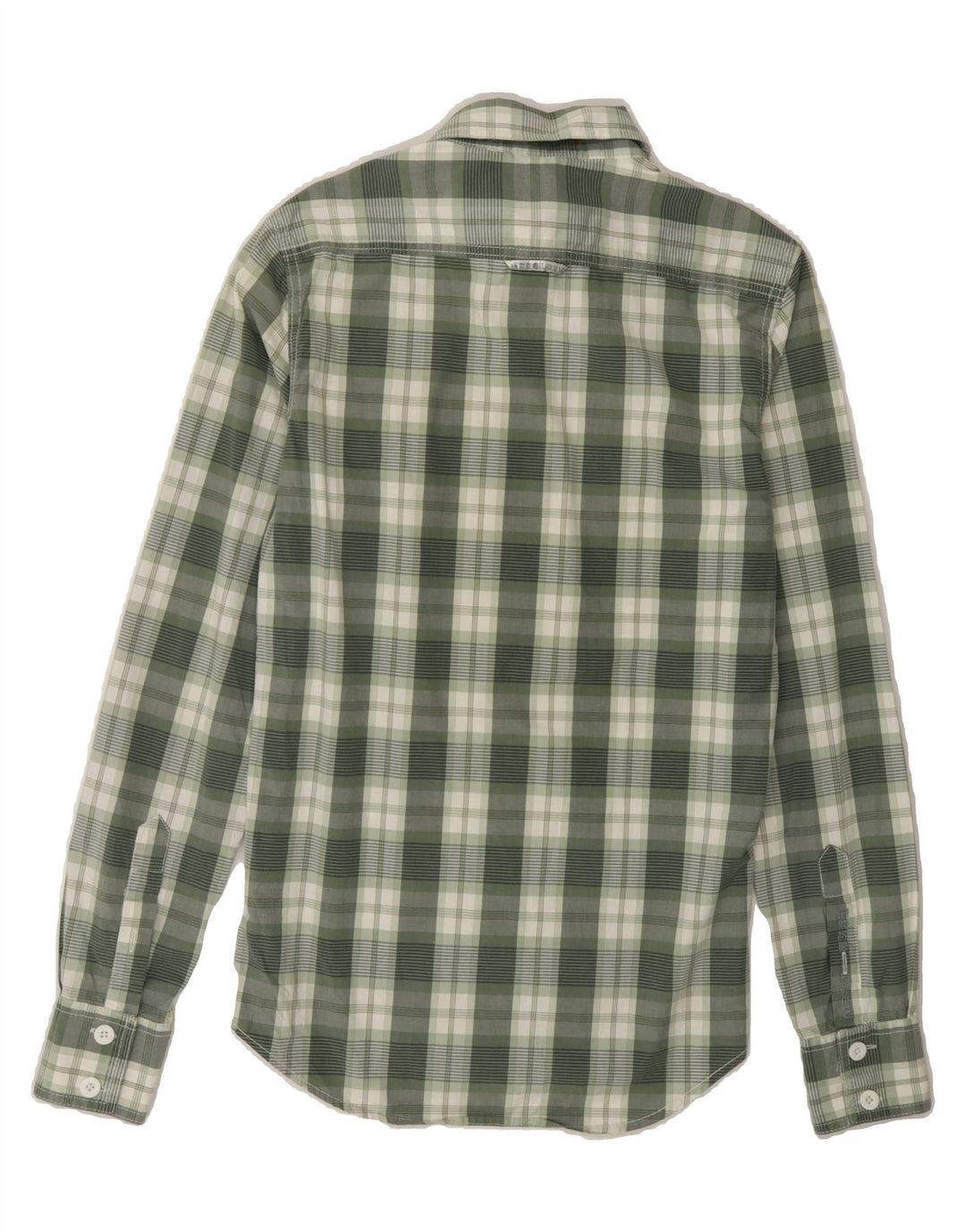 SUPERDRY Mens Shirt Small Green Check Cotton Vintage Superdry and Second-Hand Superdry from Messina Hembry 