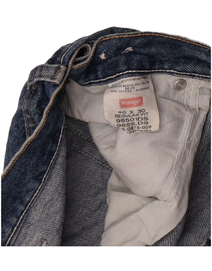Wrangler Short en jean coupe régulière pour femme W40 2XL Bleu Coton