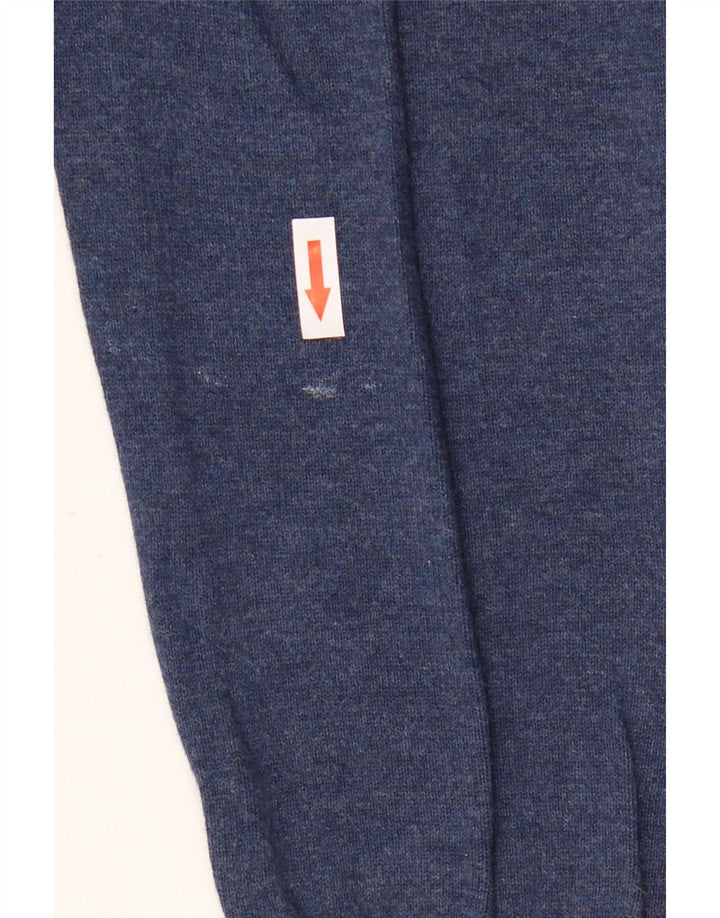 Gant Pull à col rond pour homme en coton bleu marine Taille L