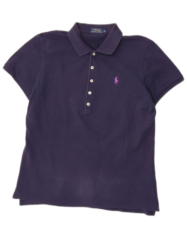 Polo Ralph Lauren Polo Femme UK 18 XL Bleu Marine Coton