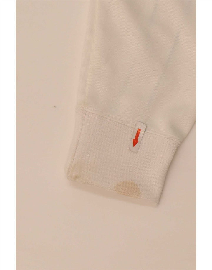 Nike Pull à capuche zippé pour homme Petit polyester color block blanc