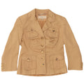KAREN MILLEN Veste Blazer 5 Boutons Femme UK 12 Viscose Beige Moyen