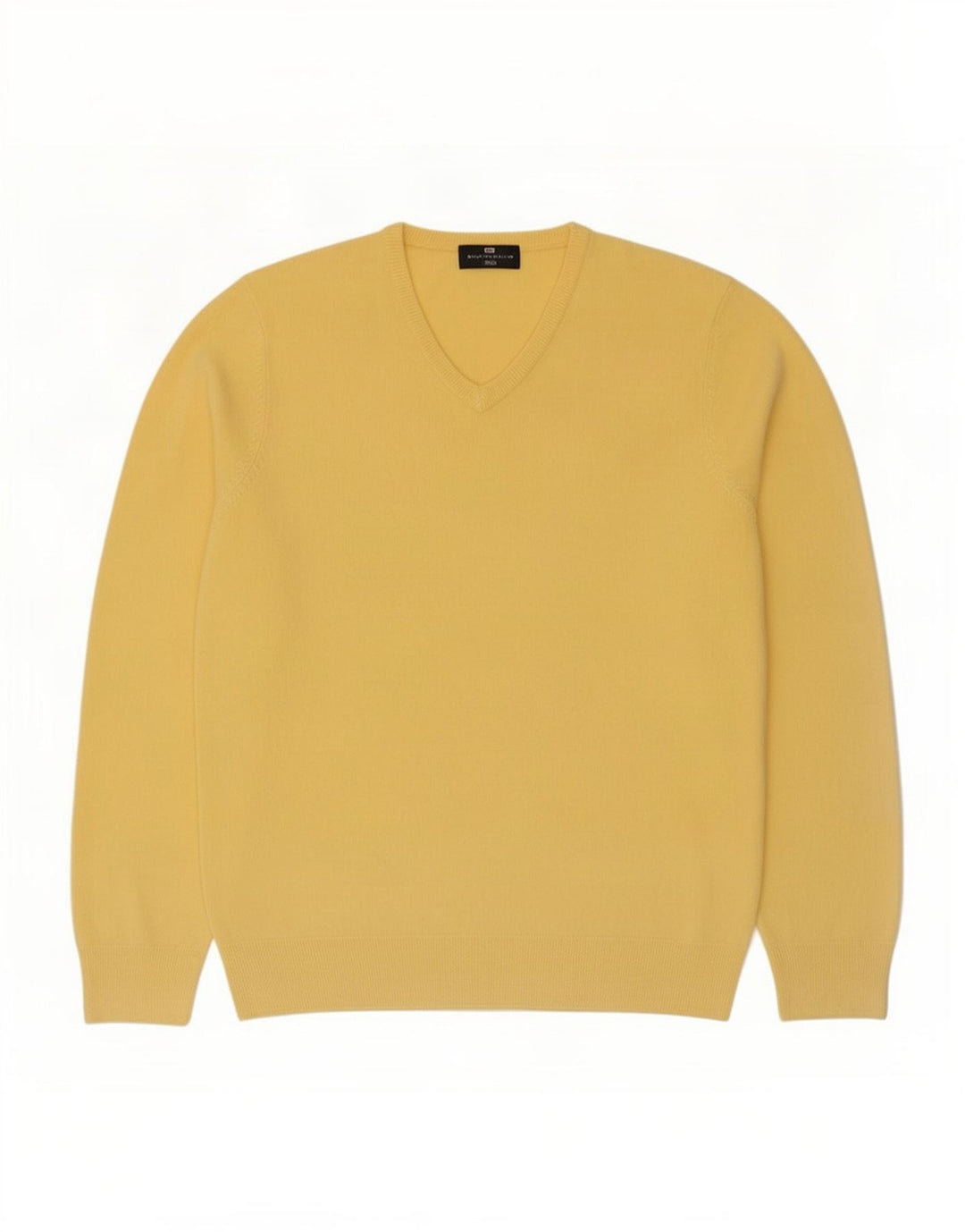 Marks & Spencer Pull Col V Homme Jaune Moyen Acrylique
