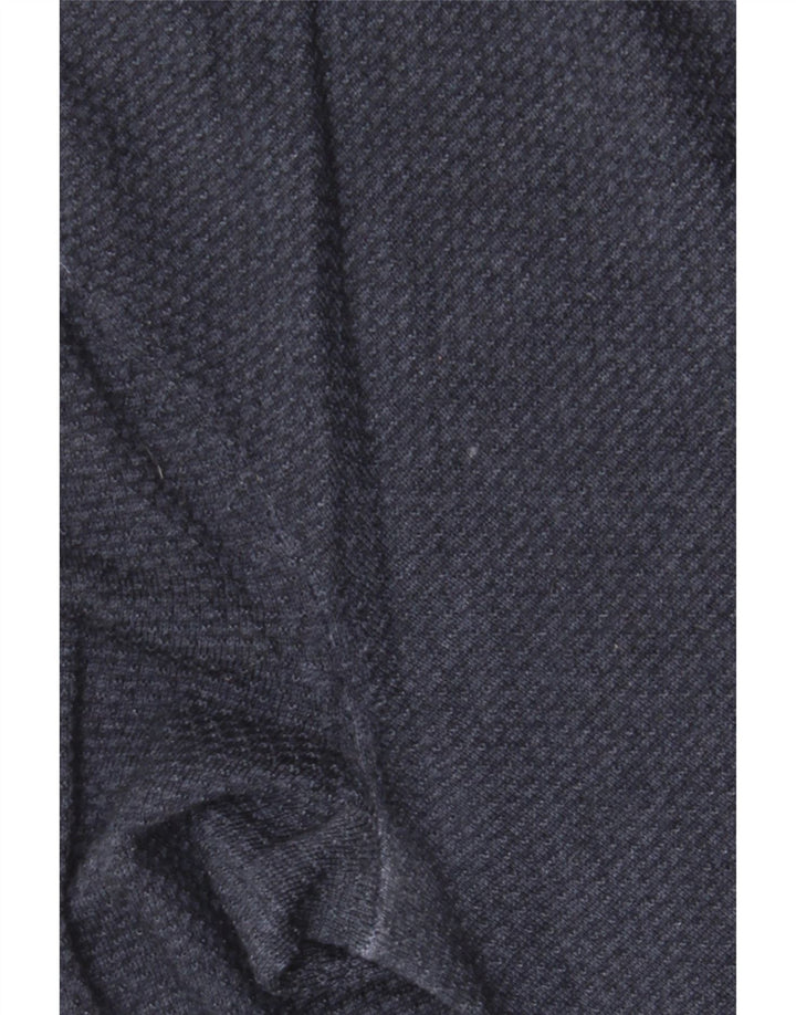 Hugo Boss Pull ras du cou en laine vierge bleu marine moyen