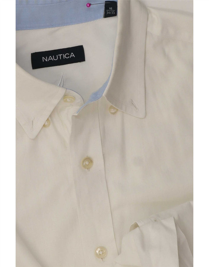 Nautica Chemise Homme Taille 16 Grand Blanc
