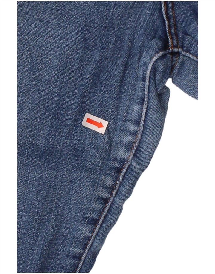 LEVI'S Womens Slimming Bootcut Jeans W32 L30 Blue Cotton