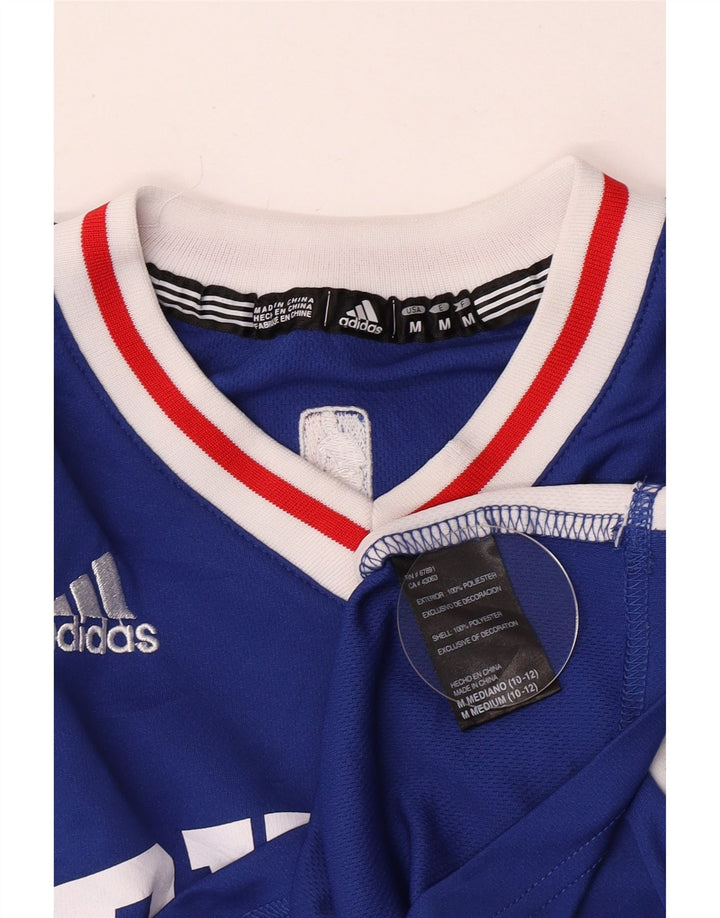 Adidas Débardeur Graphique Garçon 11-12 ans Bleu Moyen Colorblock Polyester
