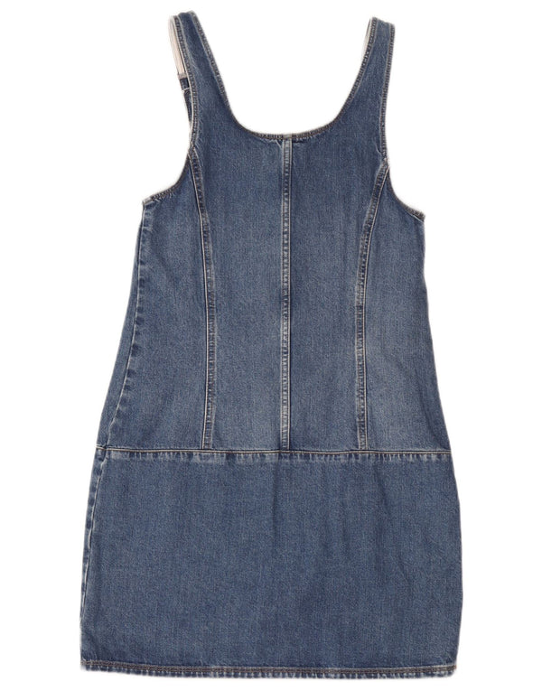 Fat Face Robe Salopette en Jean pour Femme UK 8 Petit Bleu Coton