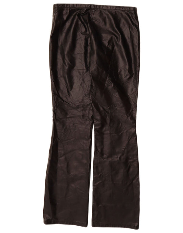 VINTAGE Pantalon décontracté bootcut femme US 9 Medium W28 L30 Noir