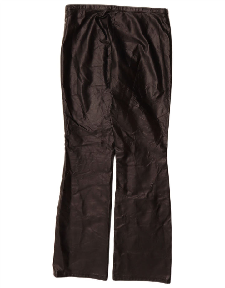 VINTAGE Pantalon décontracté bootcut femme US 9 Medium W28 L30 Noir