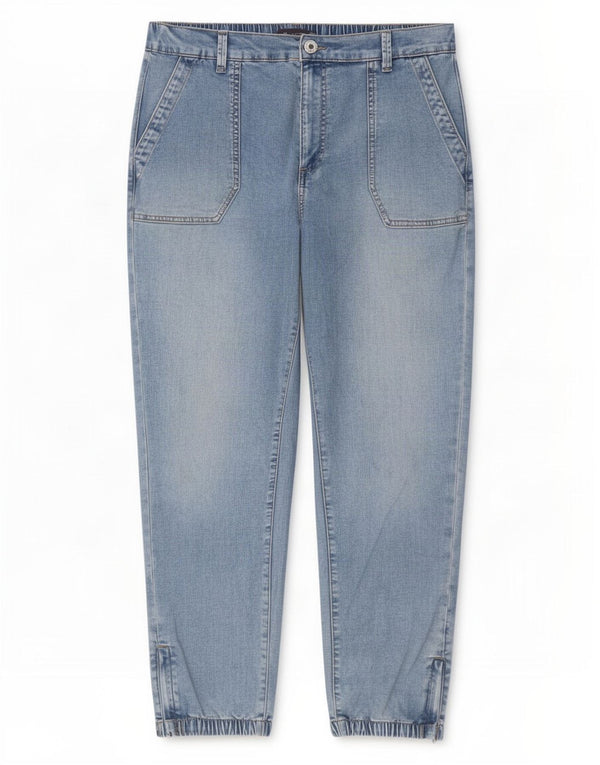 Marks & Spencer Jean court pour femme UK 16 Large W34 L26 Bleu Coton