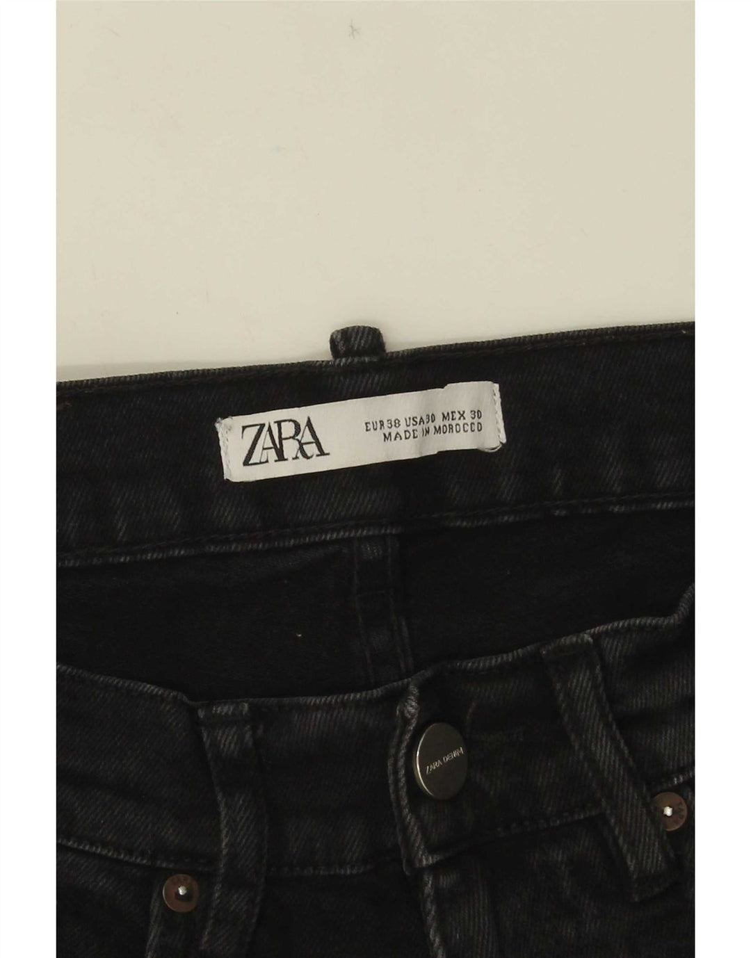 Zara Jean Slim Homme EU 38 Petit W30 L31 Noir