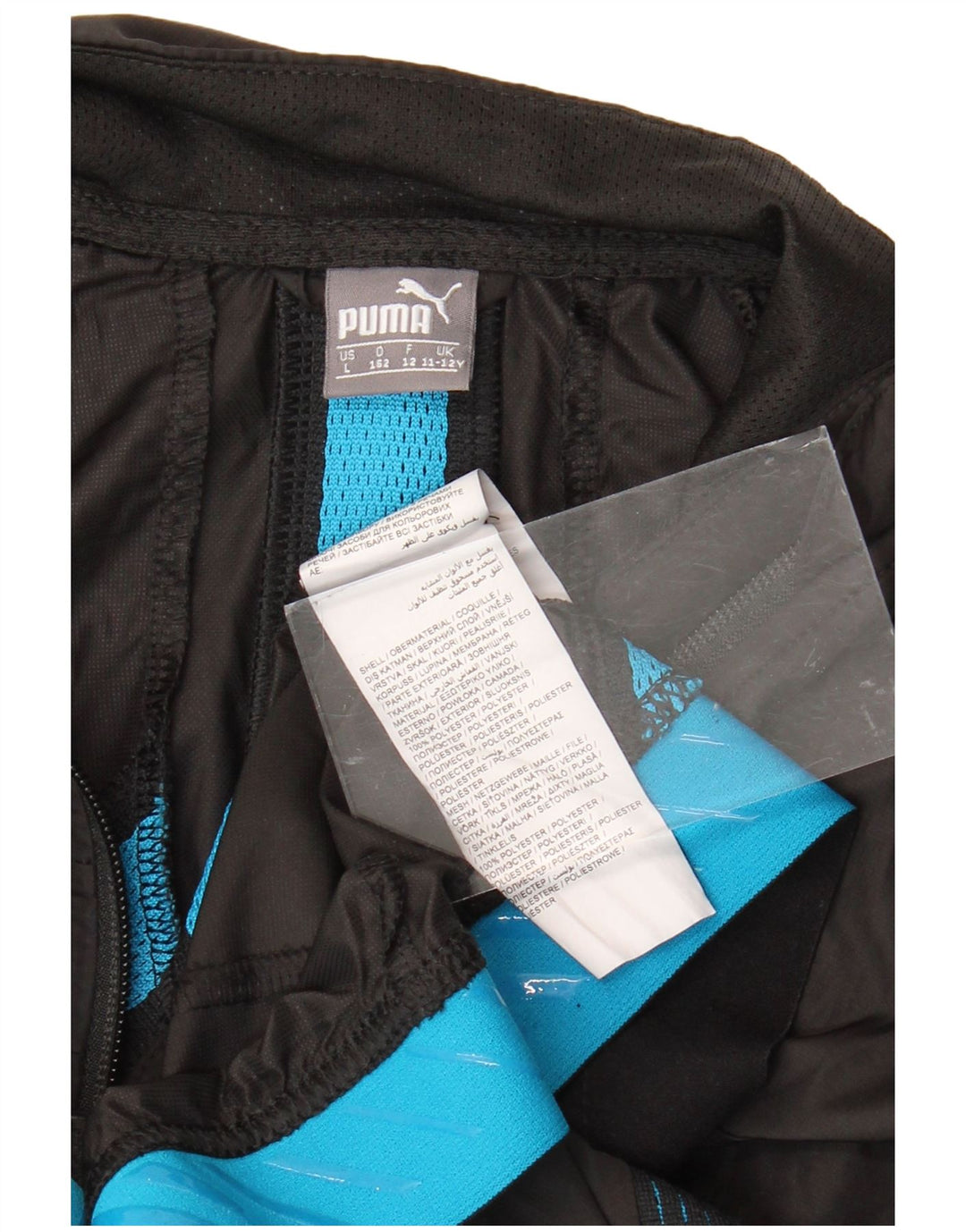 PUMA Veste de Survêtement Garçon 11-12 ans Noir Polyester