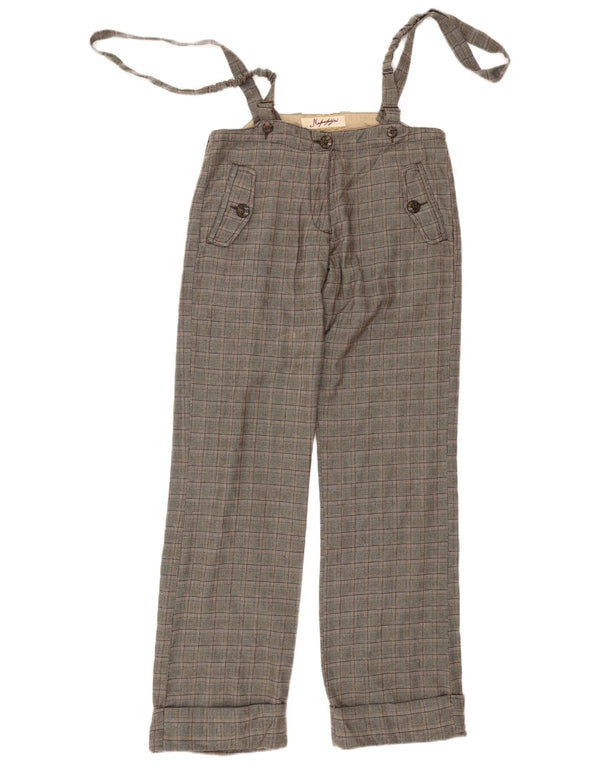 Napapijri Pantalon salopette géographique pour femme EU 42 Large W32 L33 Gris